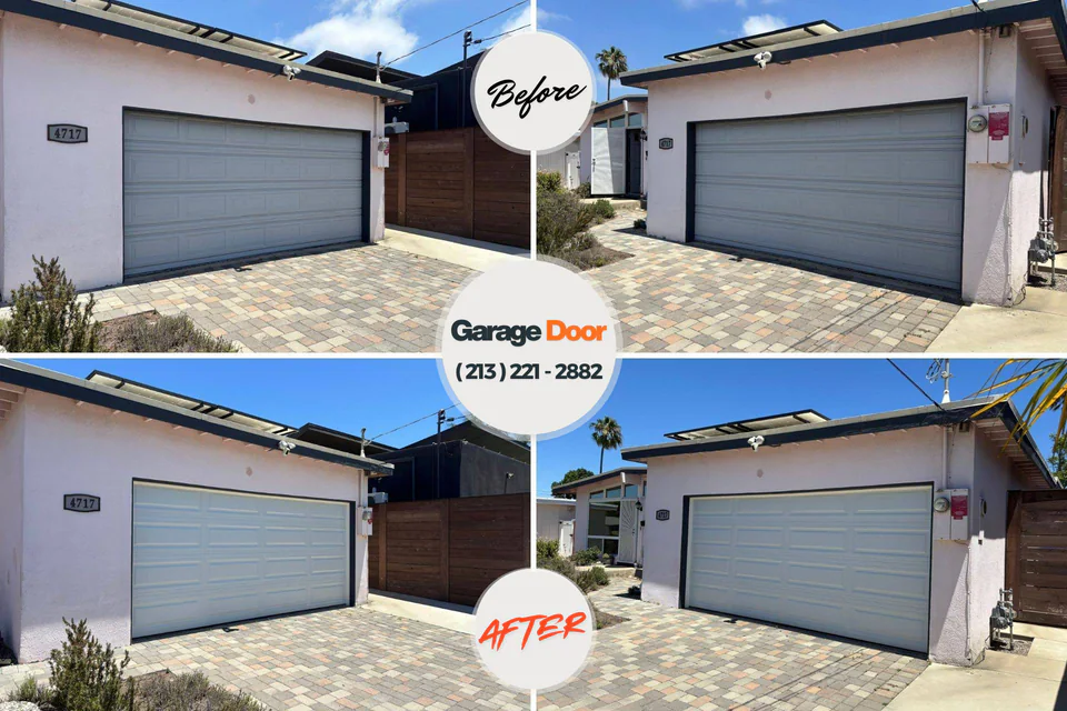 Before and after: garage door repair South Lakes, AK